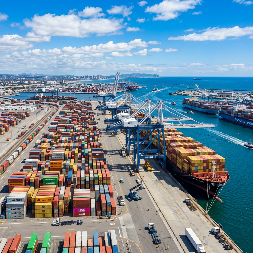 International shipping and export logistics