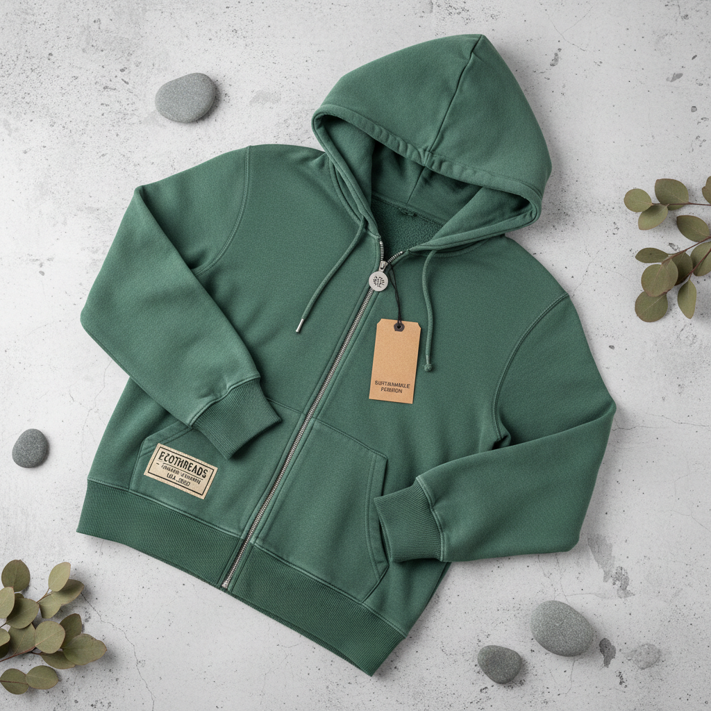 Men's Organic Cotton Heavyweight Hoodie — Forest Green