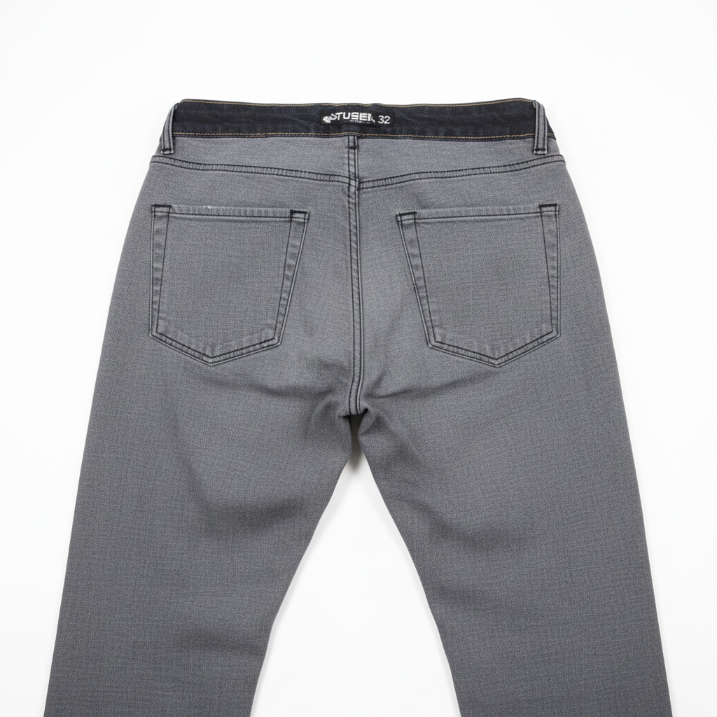 Grey Denim Jeans – Pocket Construction