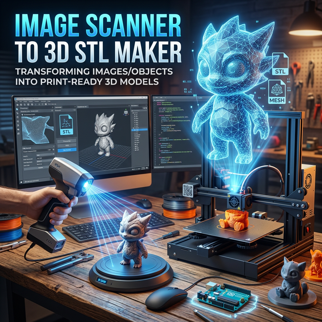 IMAGE SCANNER TO 3D STL MAKER 