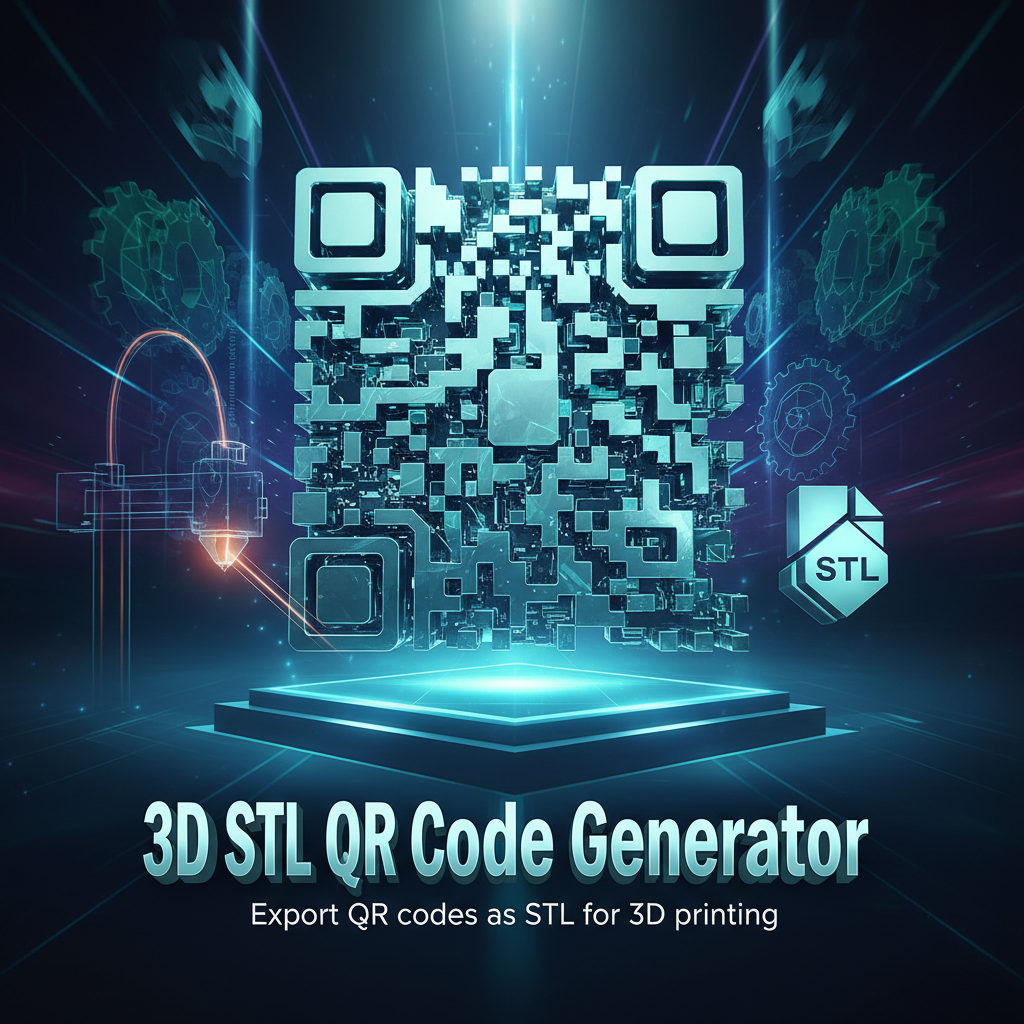 3D STL QR Code Generator