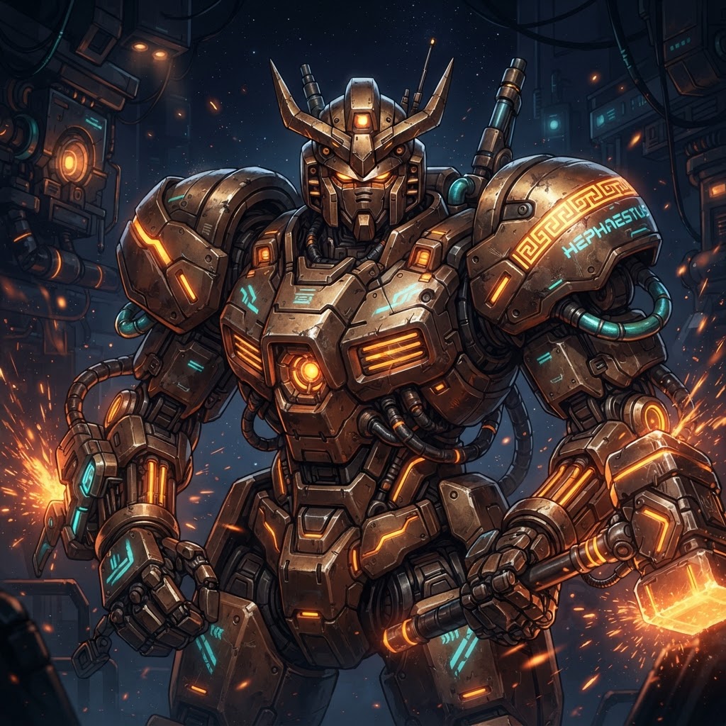 Hephaestus curator portrait