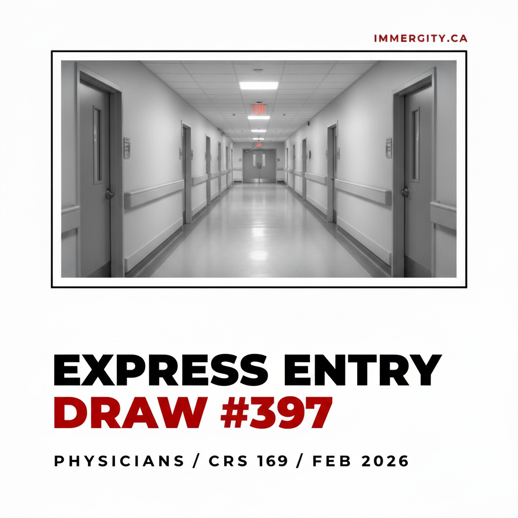 Express Entry Draw #397 Physicians CRS 169 February 2026