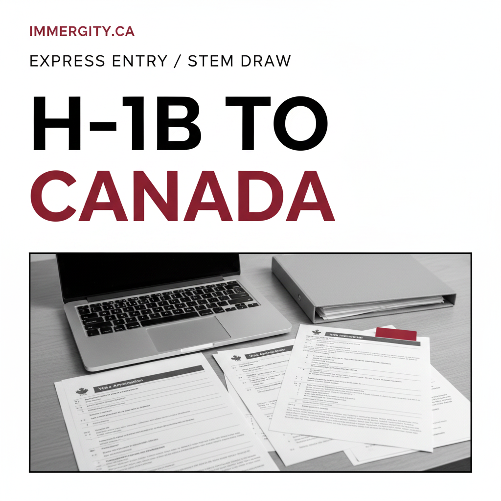 H-1B visa to Canada 2026 — Express Entry STEM draws and PR pathway guide by IMMERGITY RCIC