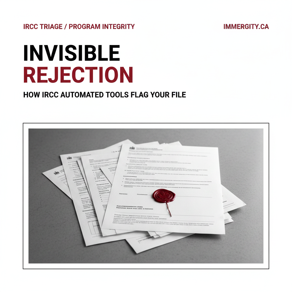 IRCC automated triage system and invisible rejection predictor for Canadian immigration applications 2026
