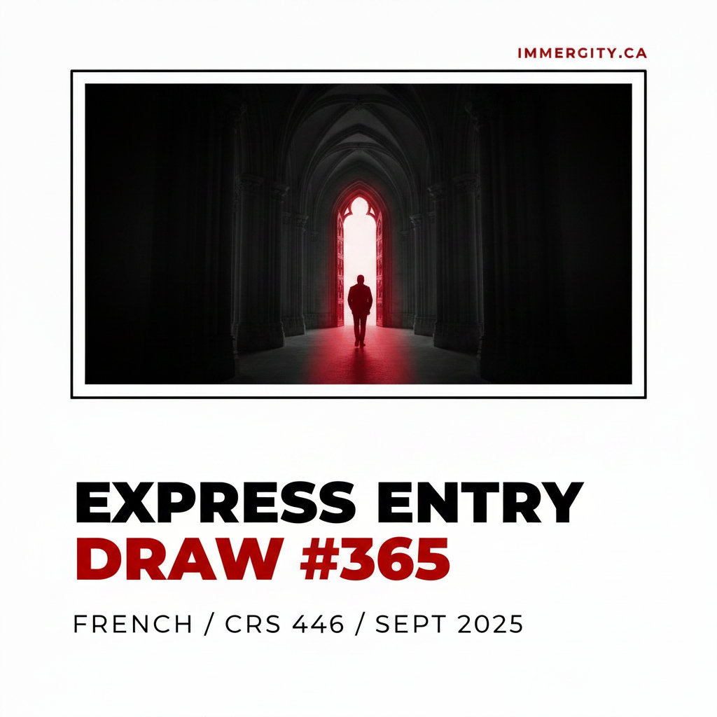 Express Entry Draw #365 French CRS 446 September 2025