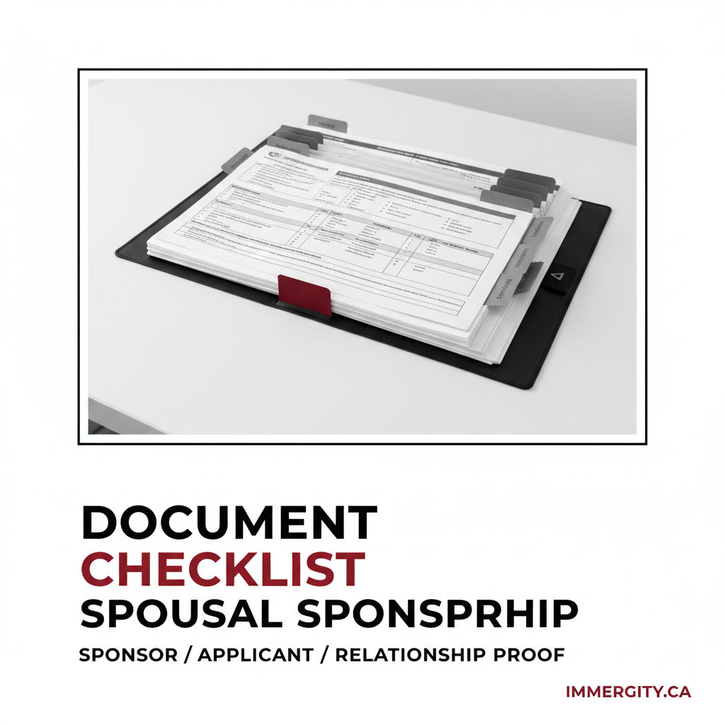Spousal Sponsorship Document Checklist Canada 2026 — complete IRCC requirements by IMMERGITY RCIC
