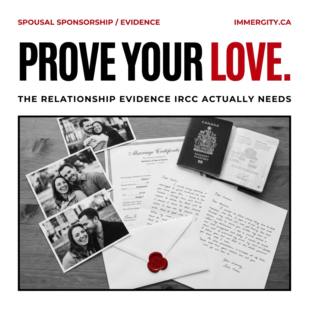 Relationship evidence spousal sponsorship Canada — documents photos letters required by IRCC 2026