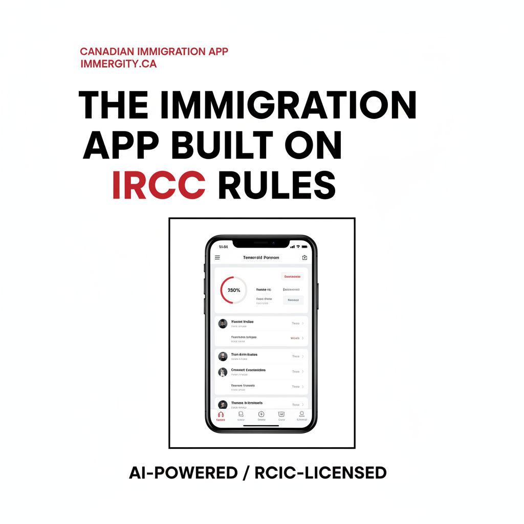Canadian immigration app IMMERGITY — built on IRCC rules