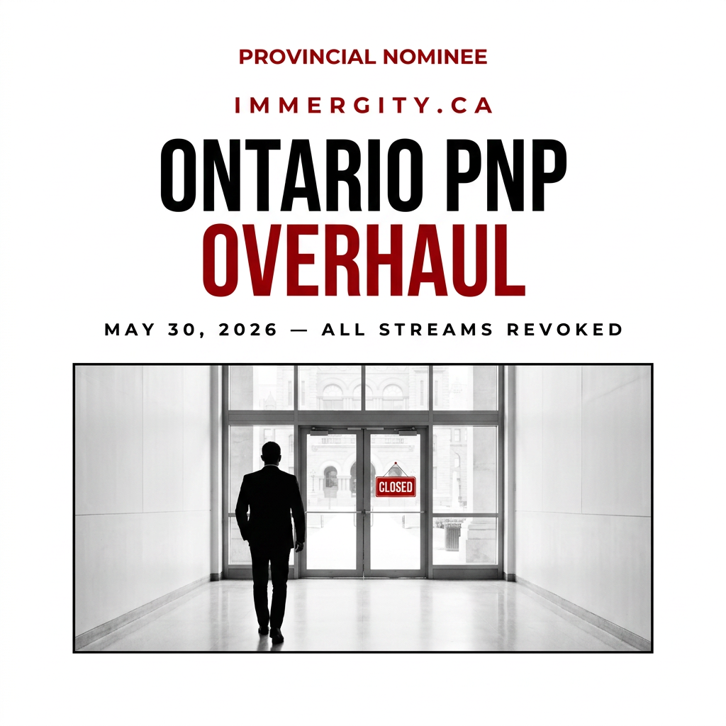 Ontario PNP overhaul May 30 2026 — all OINP streams revoked and replaced