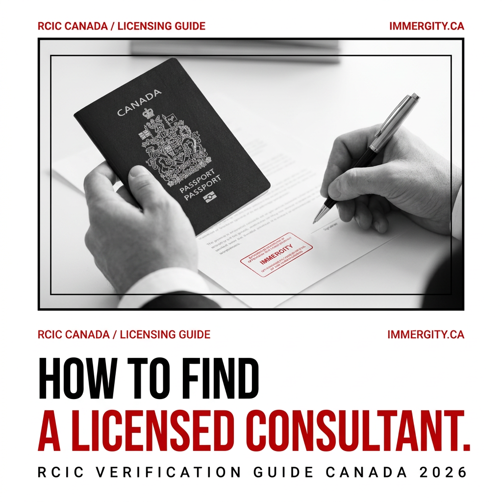 How to find a licensed immigration consultant Canada 2026 — RCIC verification guide CICC college-ic.ca IMMERGITY Mississauga