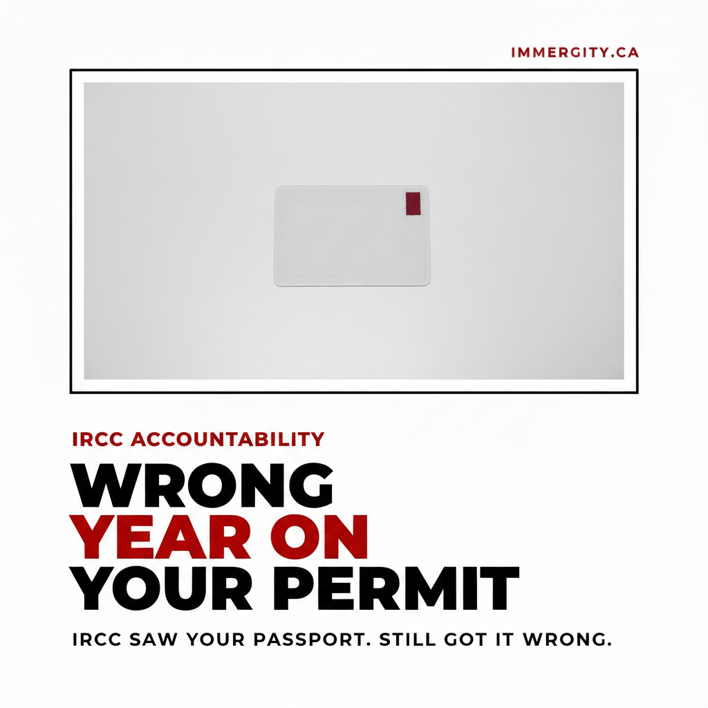 IRCC study permit wrong expiry date 2026 — clerical error on student permit Canada