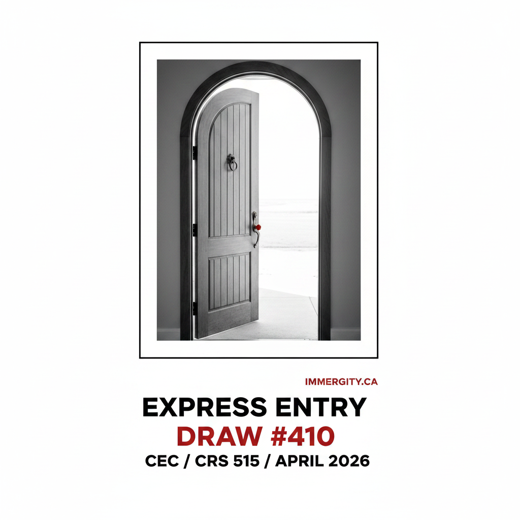 Express Entry Draw #410 CEC CRS 515 April 2026