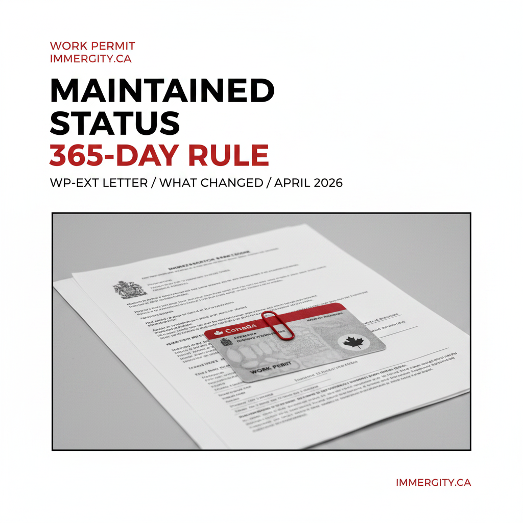 WP-EXT Letter 365 Days Maintained Status Work Permit Canada 2026 IMMERGITY