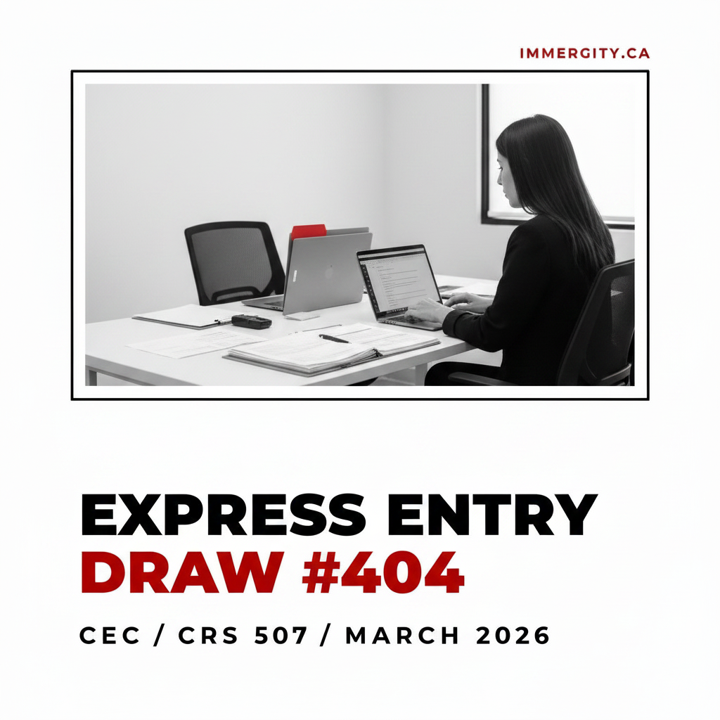Express Entry Draw 404 CRS 507 CEC March 2026