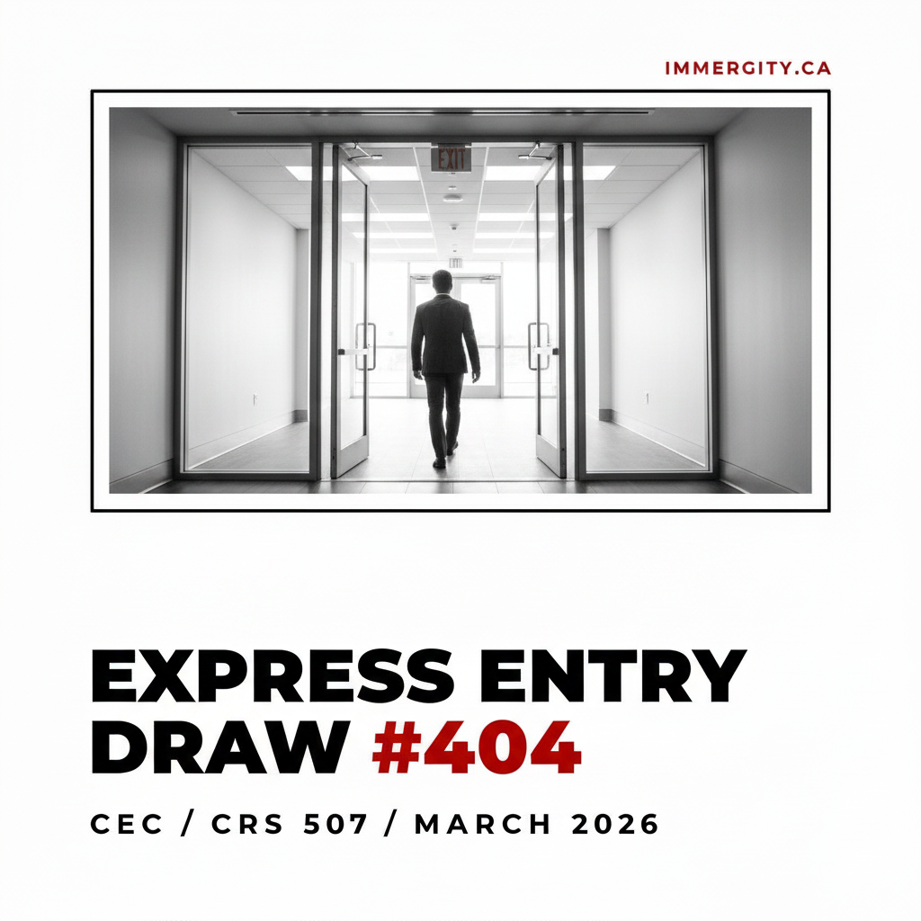 Express Entry Draw #404 CEC CRS 507 March 2026