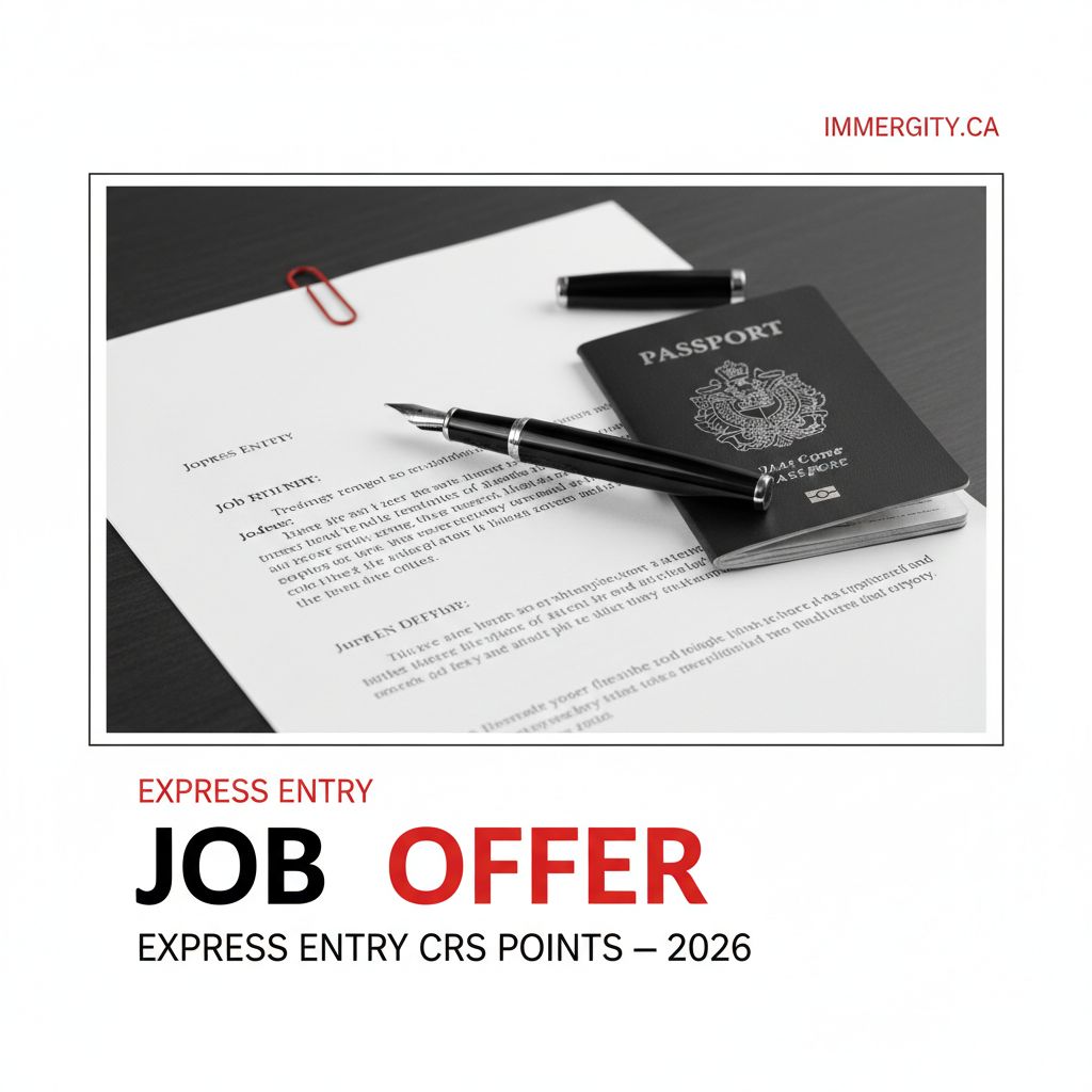 Job offer CRS points returning Express Entry 2026 — IMMERGITY opinion
