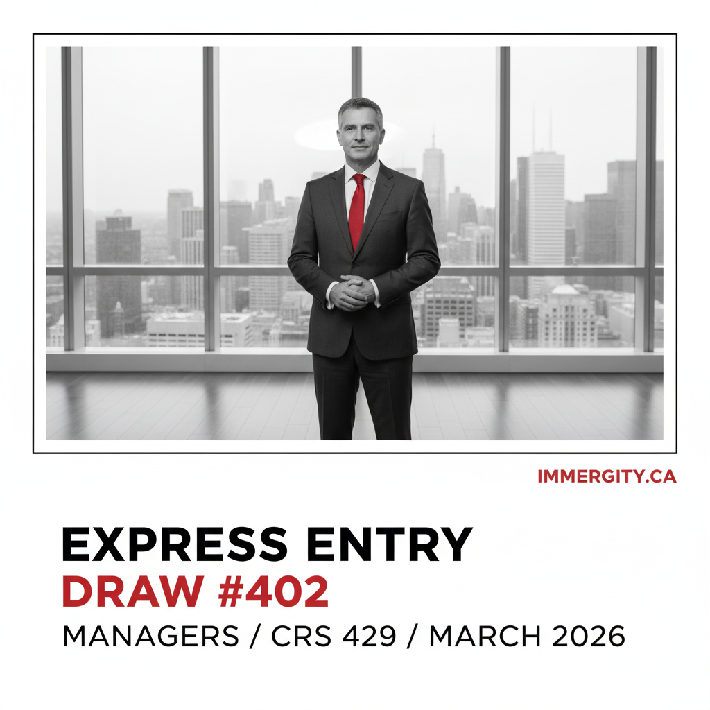 Express Entry Draw #402 Senior Managers CRS 429 March 2026