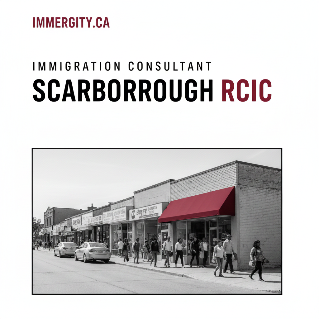 Immigration consultant Scarborough 2026 — licensed RCIC serving east Toronto by IMMERGITY