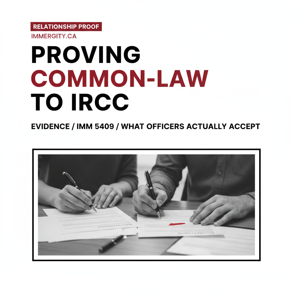 Proving common-law relationship to IRCC 2026 — evidence guide by IMMERGITY RCIC