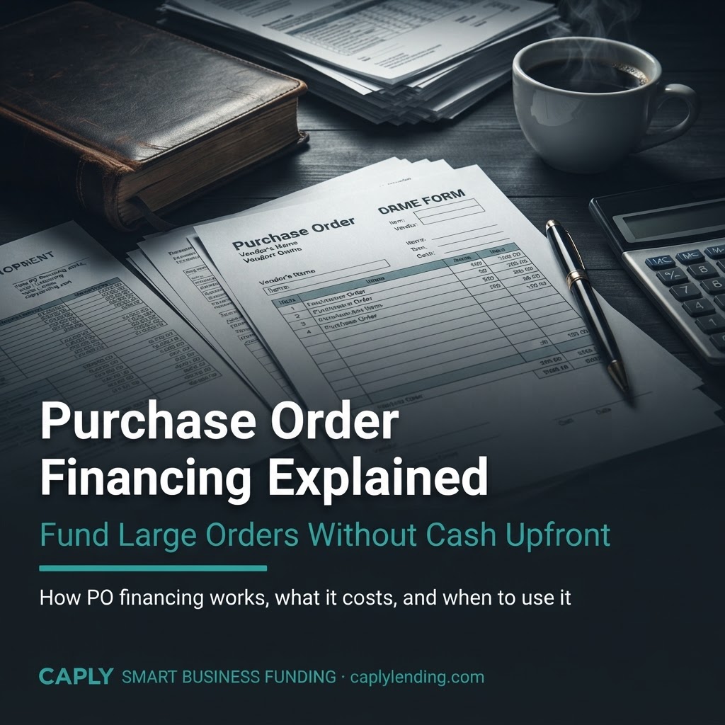 Purchase order financing explained