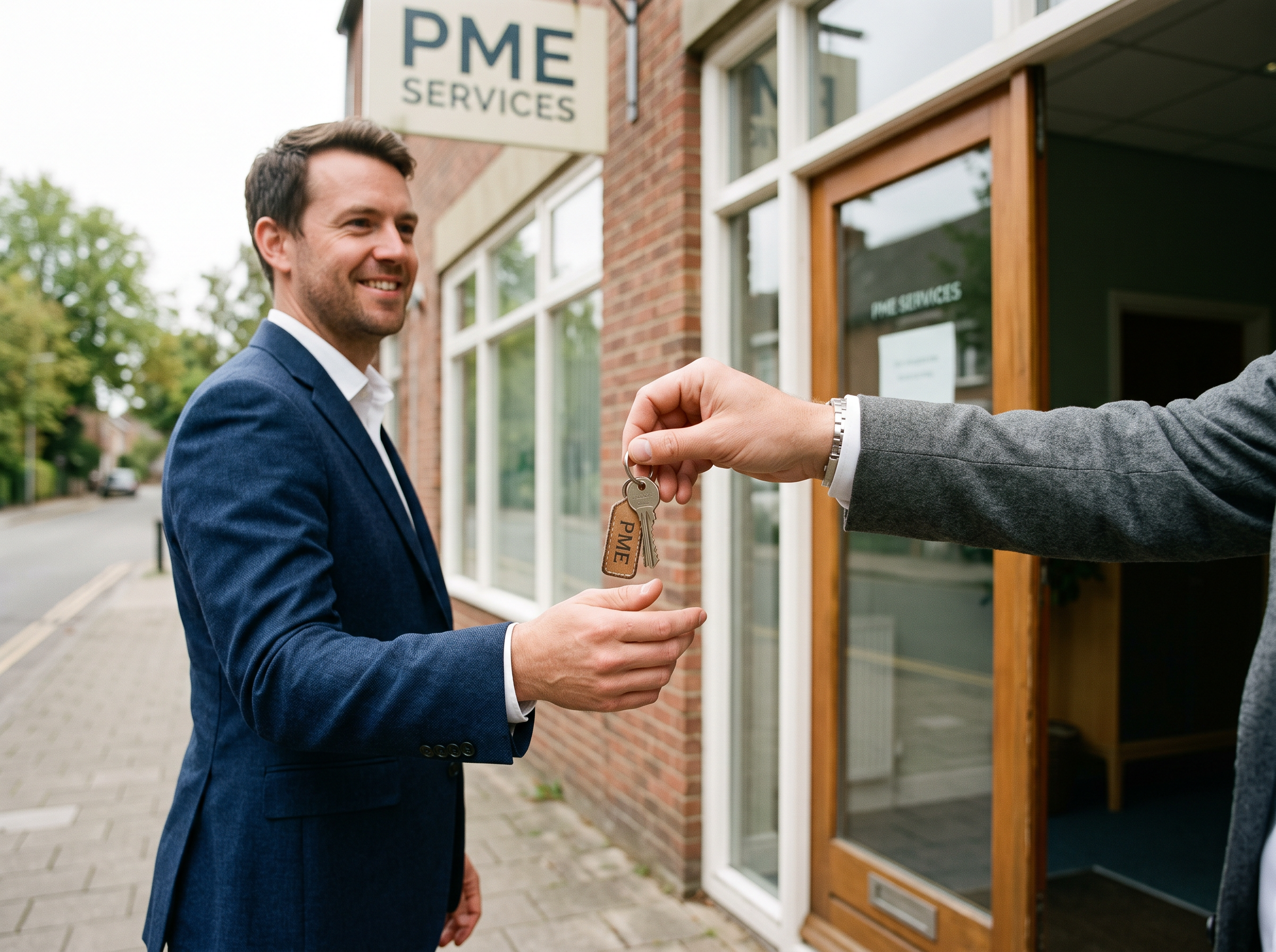 Remise des clés d'une PME de son dirigeant au repreneur