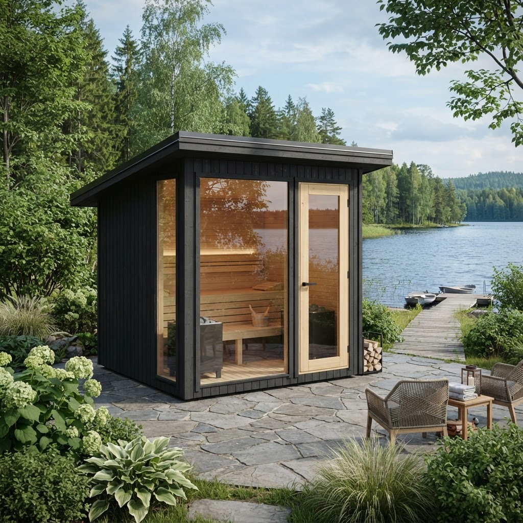 The Lake View — 6'x10' Sauna