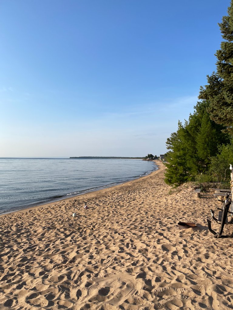 Lake Superior shoreline beach
