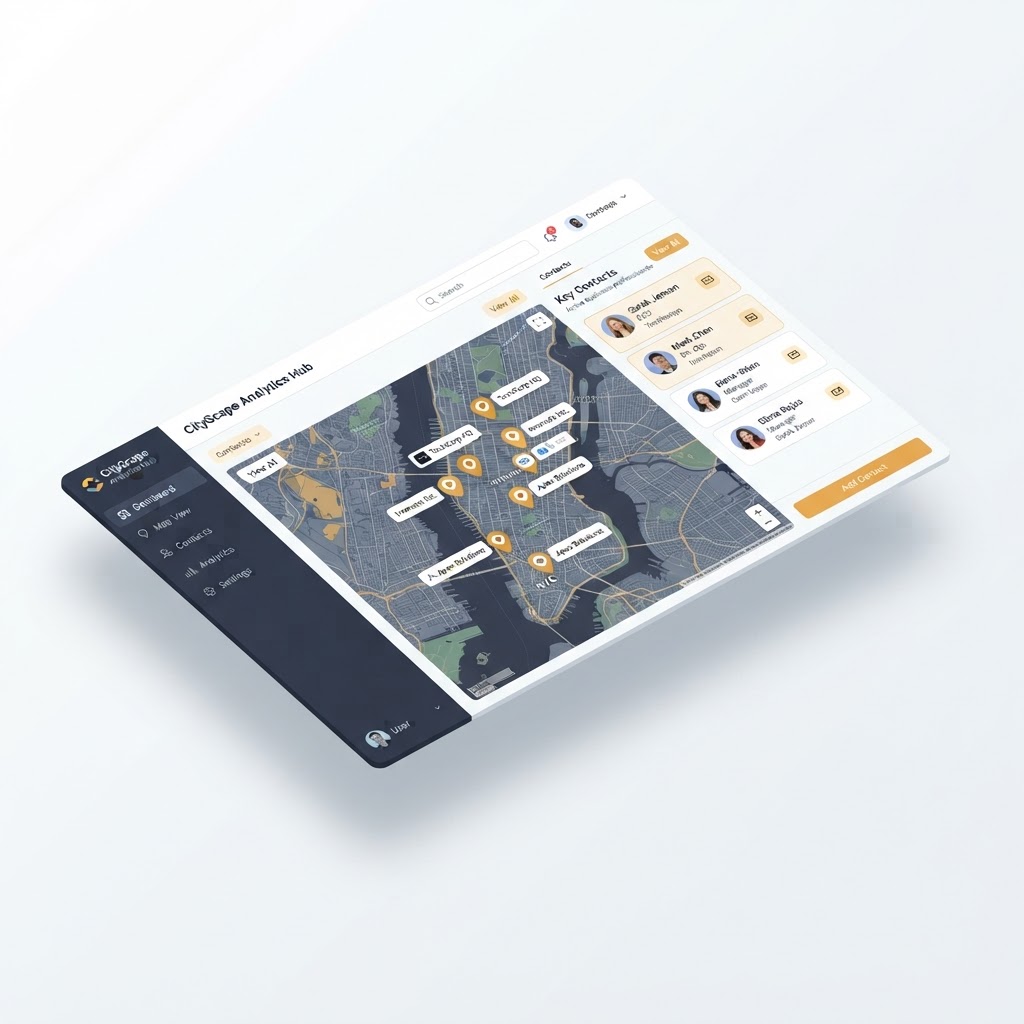 LeadQuero Dashboard mit Karte und Firmenliste