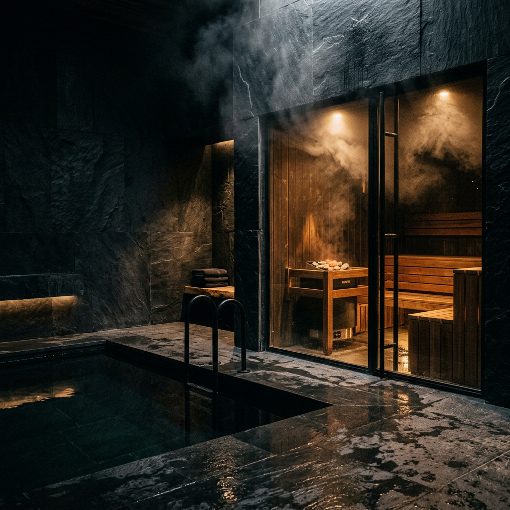 Cold plunge and sauna