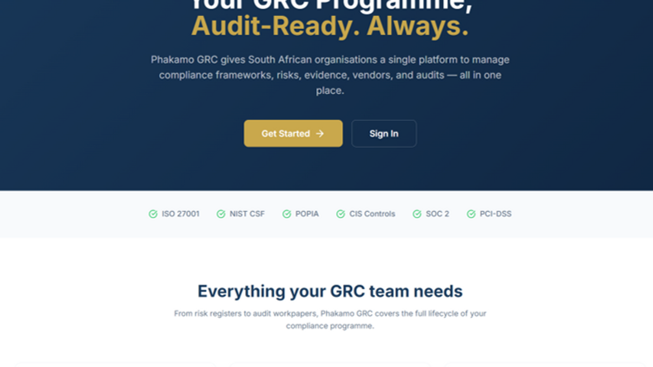 Customer-GRC-Template template preview
