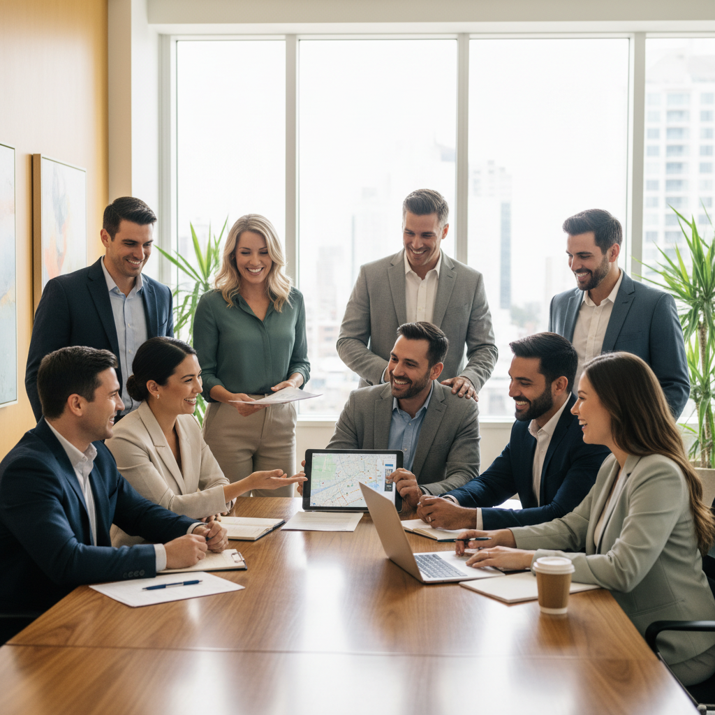 Professionals working together
