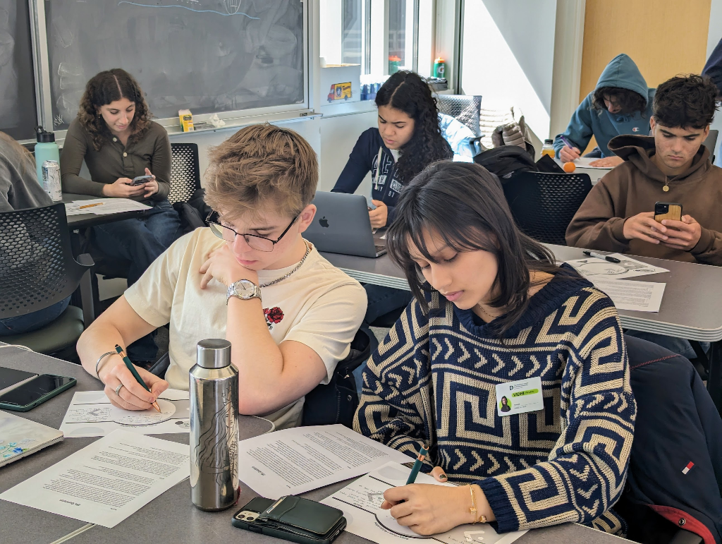 Students in class