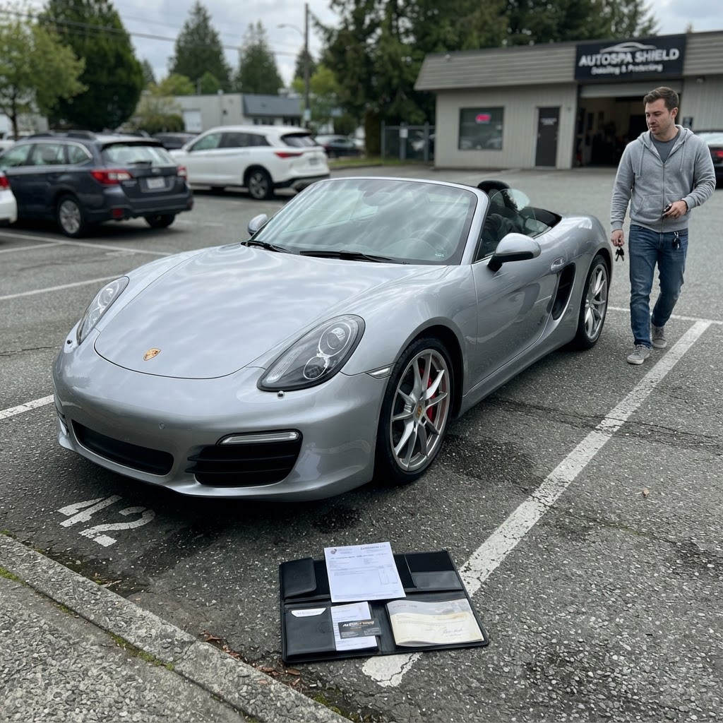 Completion photograph for 2016 Porsche Boxster