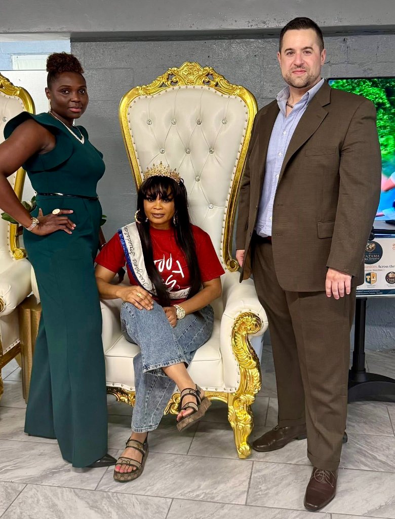 Coronation — Her Majesty Love Kimen on the throne