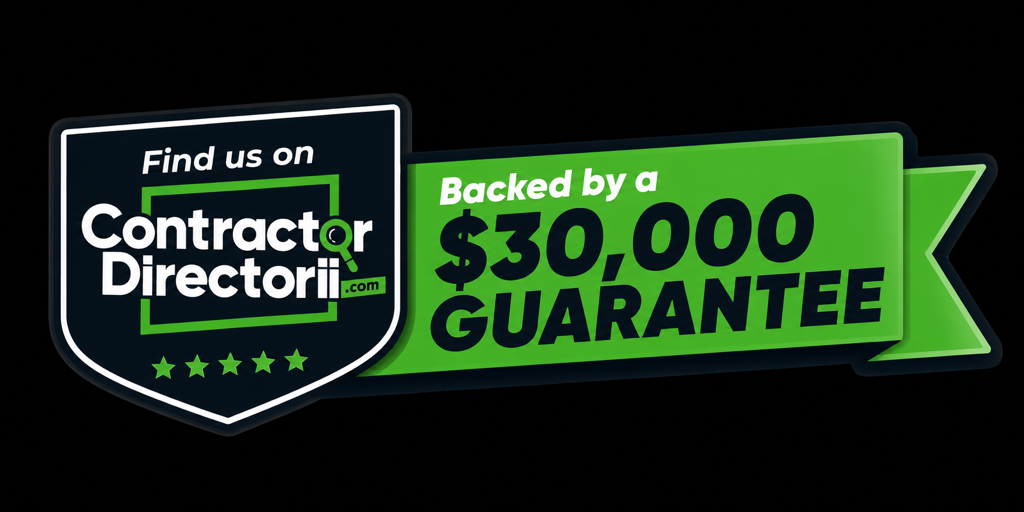 Find us on Contractor Directorii - Backed by a $30,000 Guarantee