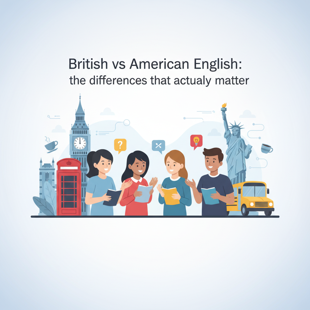 British vs American English: the differences that actually matter
