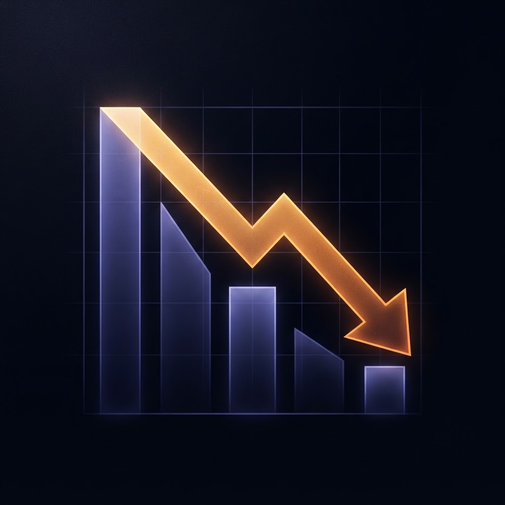 Publisher ad supply down 40% in Q2. Search traffic down 60% overall. The open web is shrinking. Editorial visualization of publisher traffic collapse