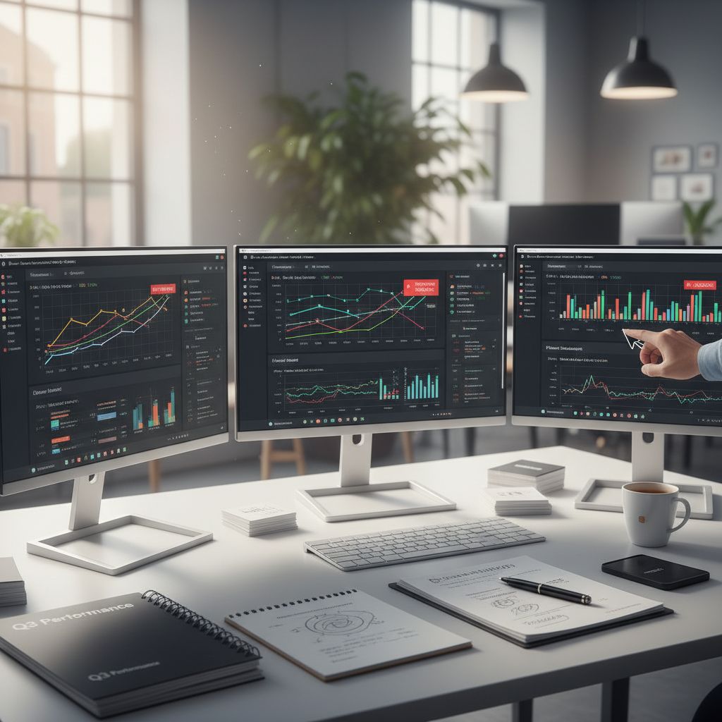 Data center monitoring dashboard with red alert warnings and confusion in attribution metrics