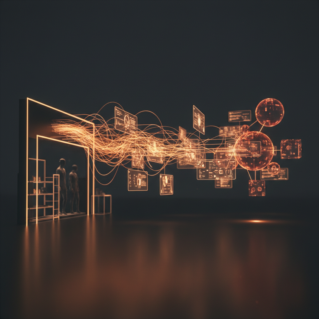 Retail data signals flowing from physical store into digital measurement network