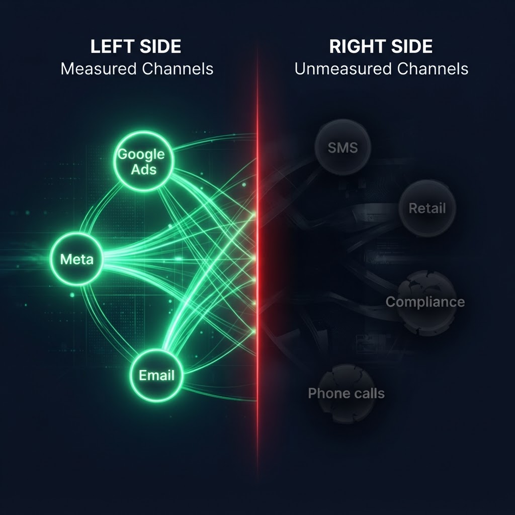 Attribution Model Comparison: Measured vs Unmeasured Channels
