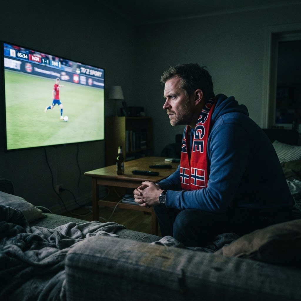 Fan watching at home