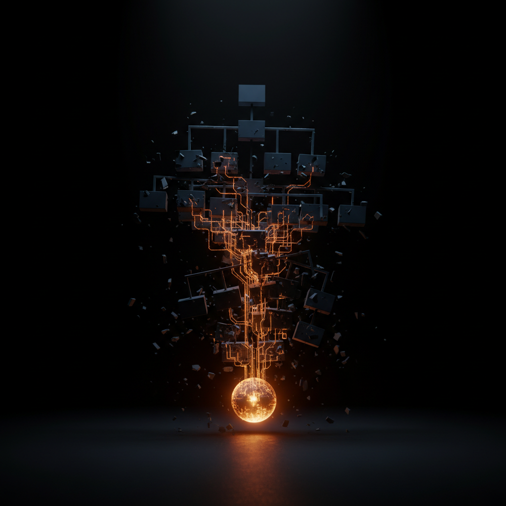 AI agents collapsing organizational hierarchy