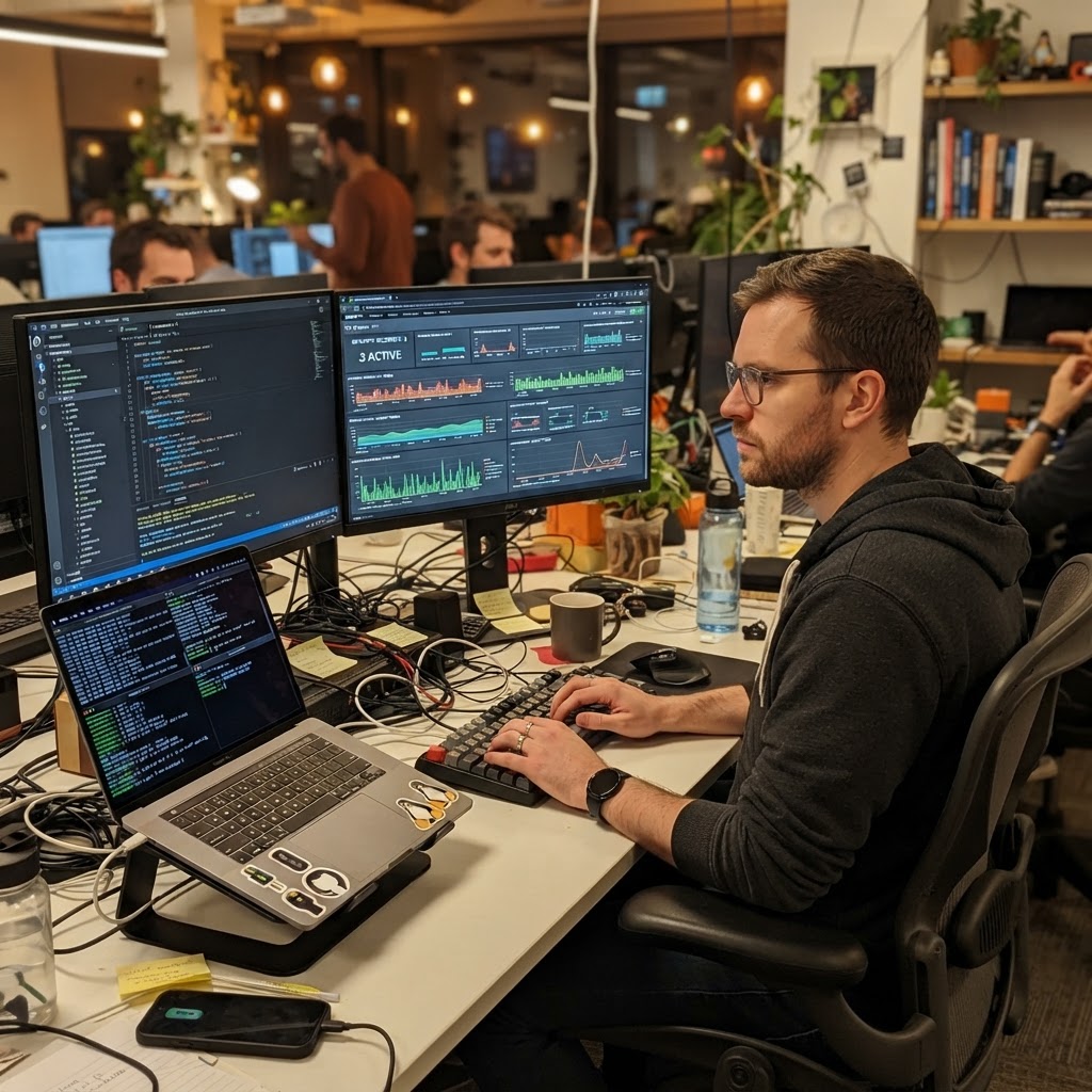 Real monitoring: security teams now face a problem their tools weren't designed to solve Security professional monitoring authentication logs and threat dashboards