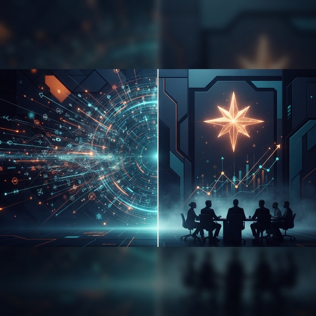 Automated AI optimization contrasted with human business judgment