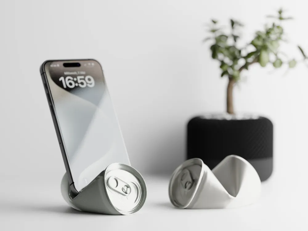 Soda Can Phone Stand β custom 3D printed in Dubai by RiaanPrintz