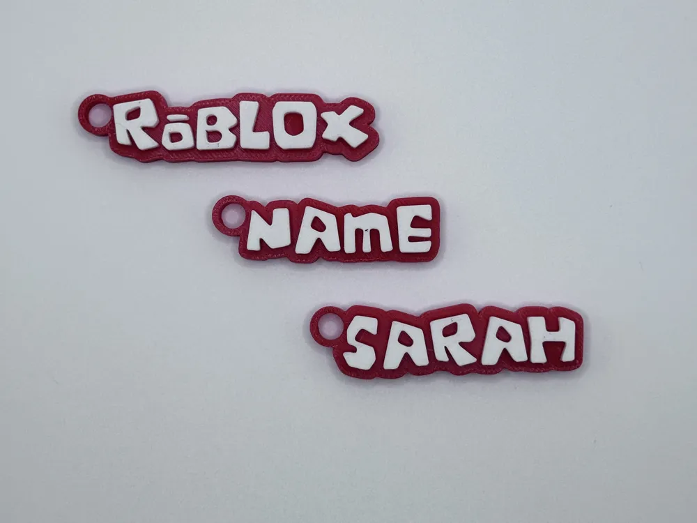 Customizable Roblox Style Keychain β custom 3D printed in Dubai by RiaanPrintz