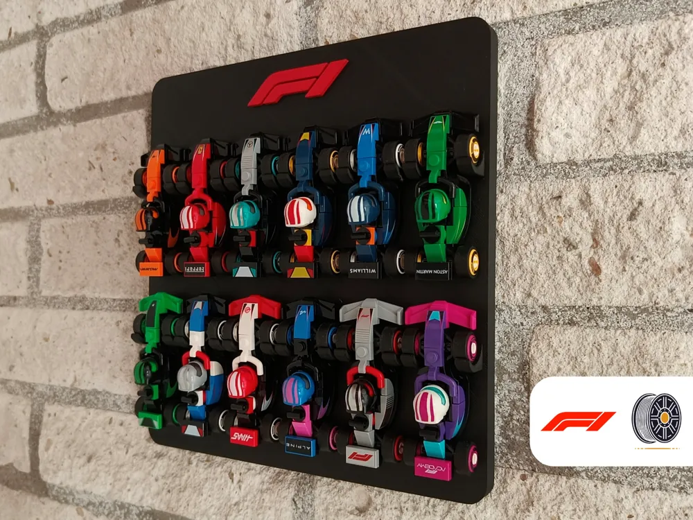 F1 Lego Collectables Stand β custom 3D printed in Dubai by RiaanPrintz