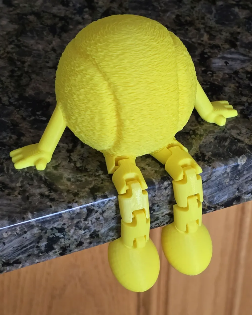 Tennis Ball with Flexi Legs β custom 3D printed in Dubai by RiaanPrintz