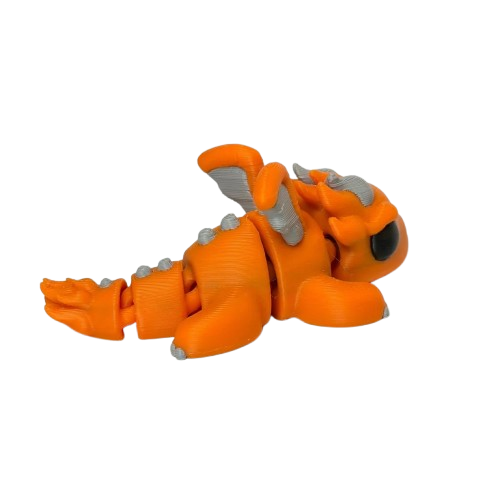 Flexi Flame Dragon β custom 3D printed in Dubai by RiaanPrintz